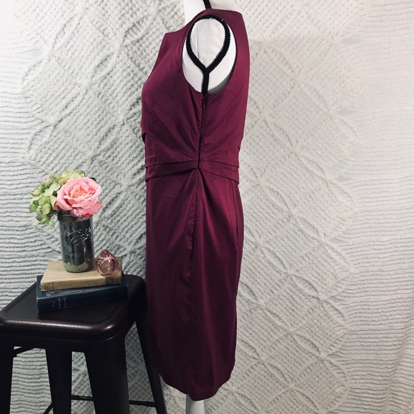 Ann Taylor Petites Ruched Waist Sleeveless Dress - Picture 4 of 8